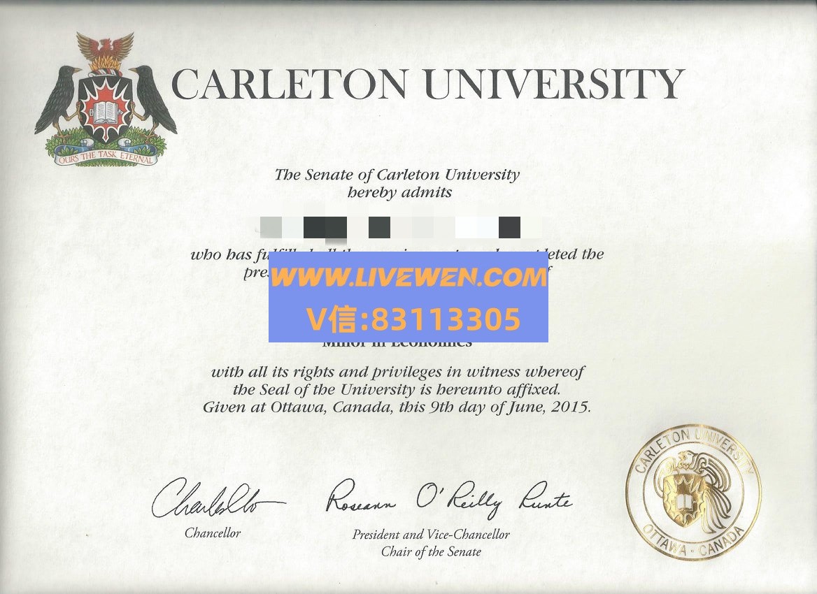 加拿大学历认证本科硕士Carleton学位【卡尔顿大学毕业证成绩单办理】 – 国外大学毕业证